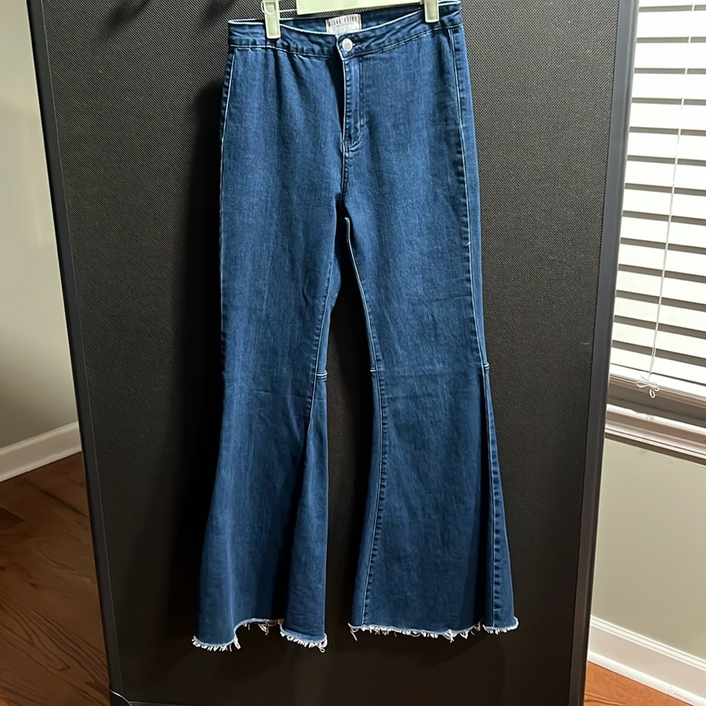 Blank Paige Super Flare Bell Bottoms